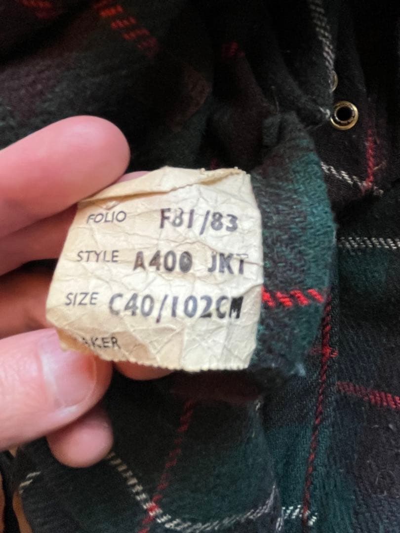 【81年製(レア個体)】Barbour Northumbria