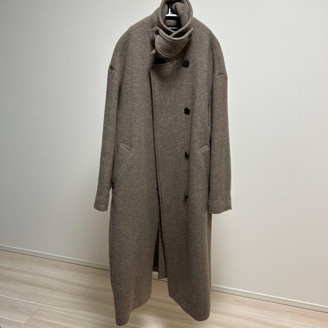 MAISON SPECIAL ベージュ チェスターコート