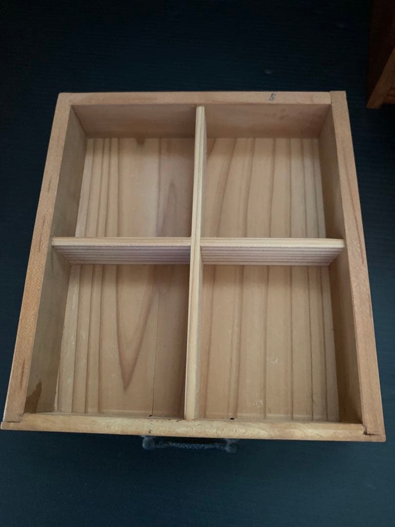 5段　小引き出し　黒柿