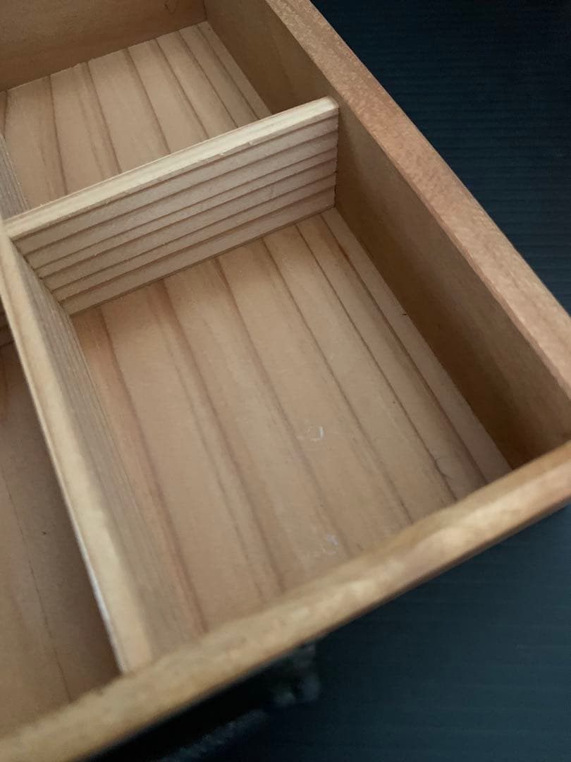 5段　小引き出し　黒柿