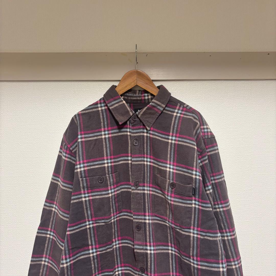 00s old STUSSY ヘビーフランネルシャツ