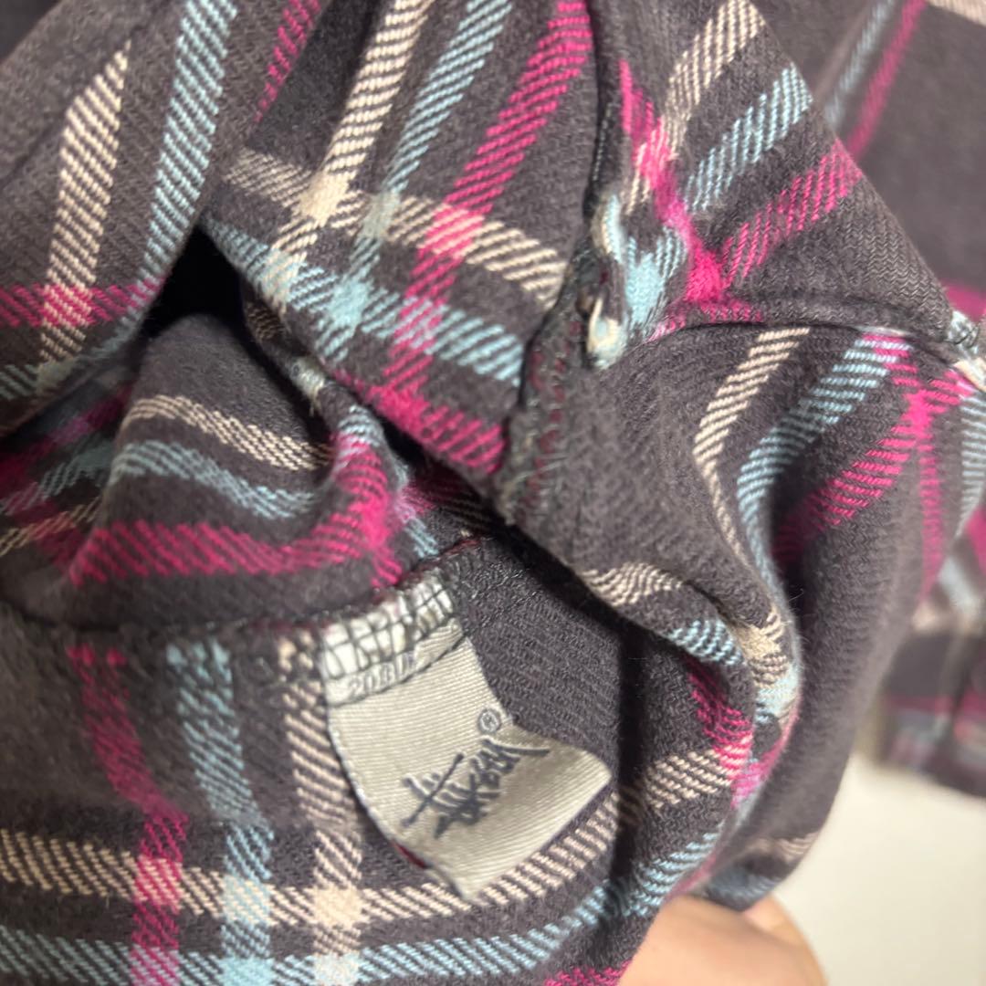 00s old STUSSY ヘビーフランネルシャツ