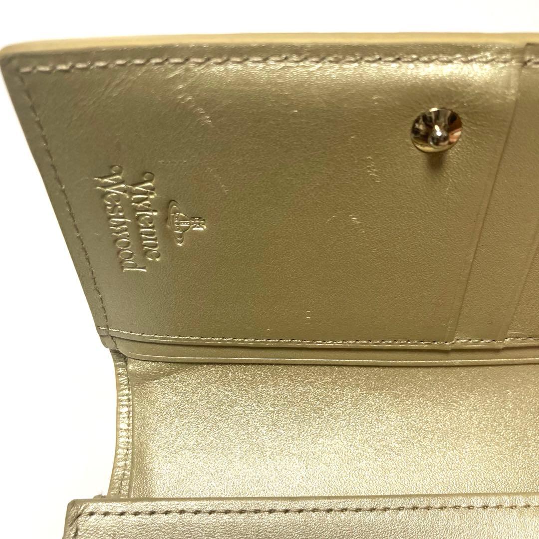 希少✦ヴィヴィアンウエストウッド 二つ折り財布 カエル FROGS ゴールド
