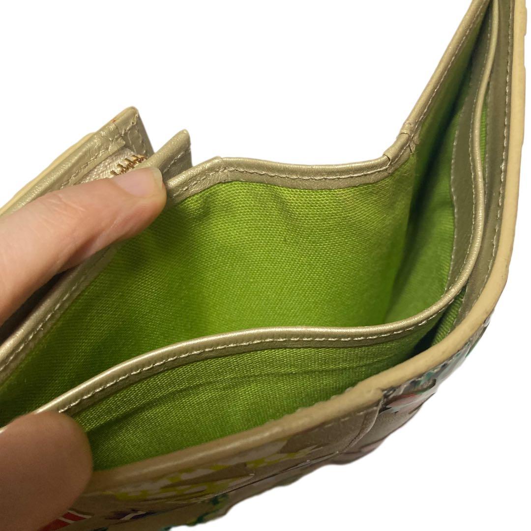 希少✦ヴィヴィアンウエストウッド 二つ折り財布 カエル FROGS ゴールド