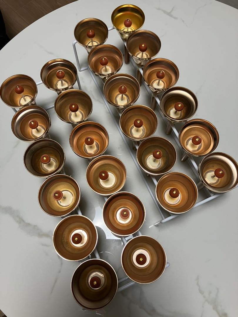 はなみずき　ゼンオン　ハンドベル ミュージックベル　24個　ブロンズ色