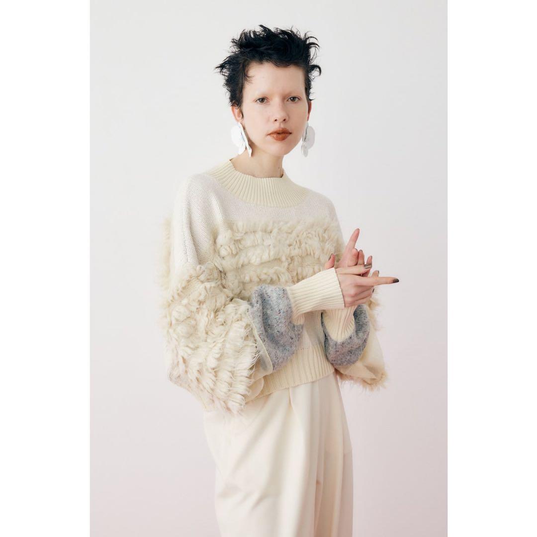 【新品タグ付き】HeRIN.CYE ヘリンドットサイ ショート丈 ニット 長袖