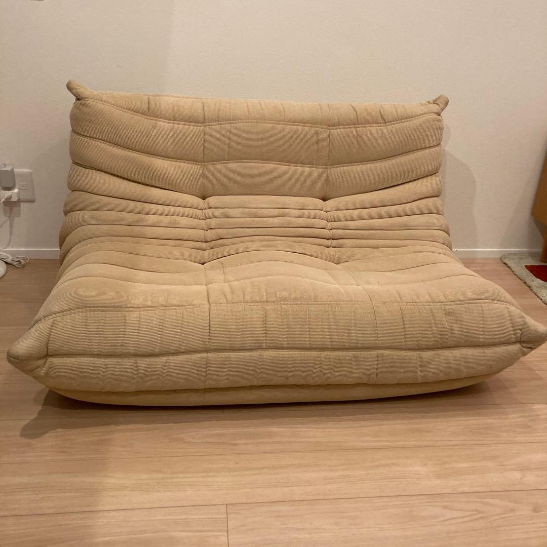 リーンロゼ　トーゴ　2p 2シーター　ベージュligne roset togo
