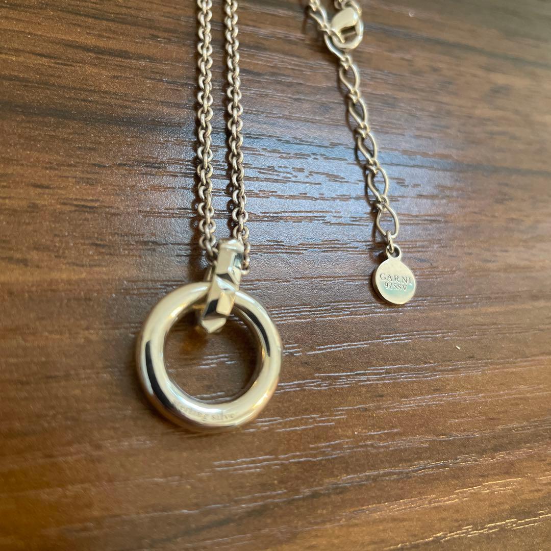 ト*ン様 GARNI ガルニ クラッシュコンビ No2 シルバーネックレス