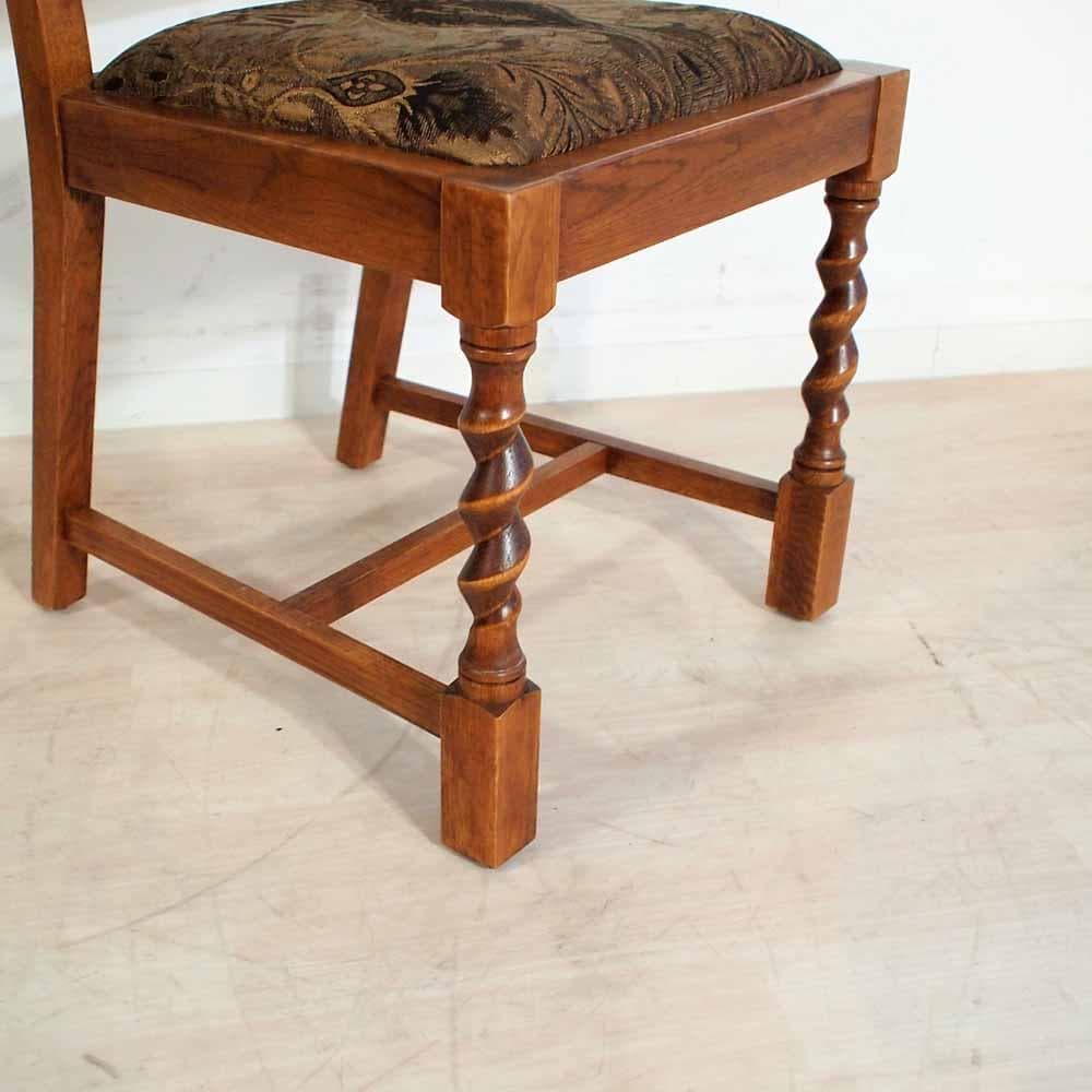 アンティークスタイル ツイストレッグ ダイニングチェア B ZR24348