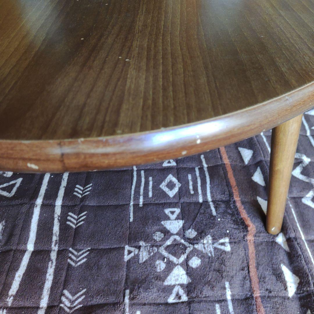 訳あり　実働　こたつ　ニトリ　楕円　テーブル　センターテーブル　オシャレ　丸足