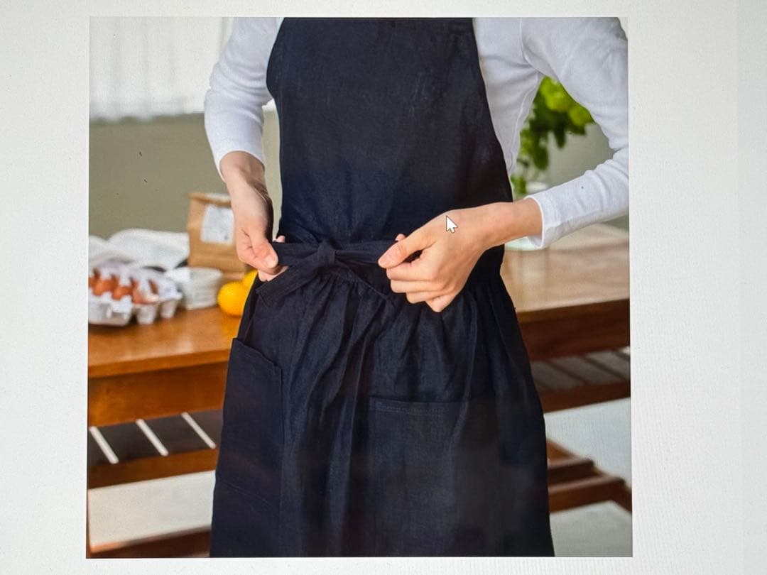 【未使用】リネンエプロン / fog linen work ＆ KURASHI