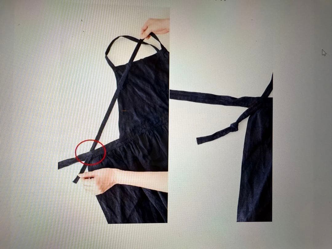 【未使用】リネンエプロン / fog linen work ＆ KURASHI