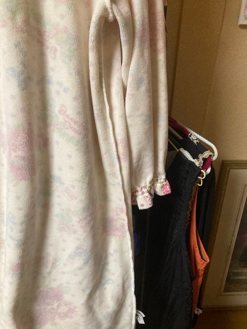 サエラ風チュニック鴨居洋子ルームフリースワンピース。可愛い携帯スマホ入れ2点