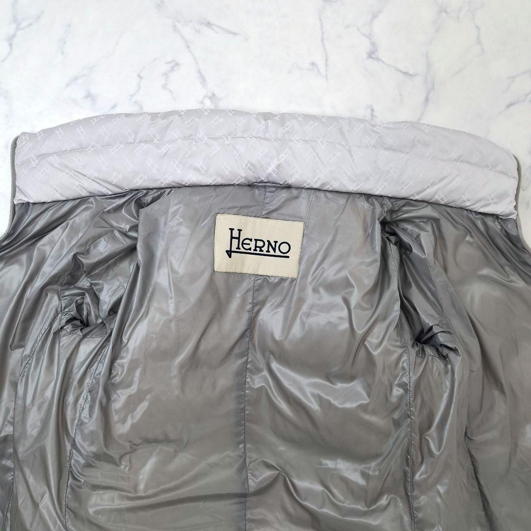 HERNO ヘルノ モノグラム 総柄 ロゴ 近年 ダウンジャケット 40