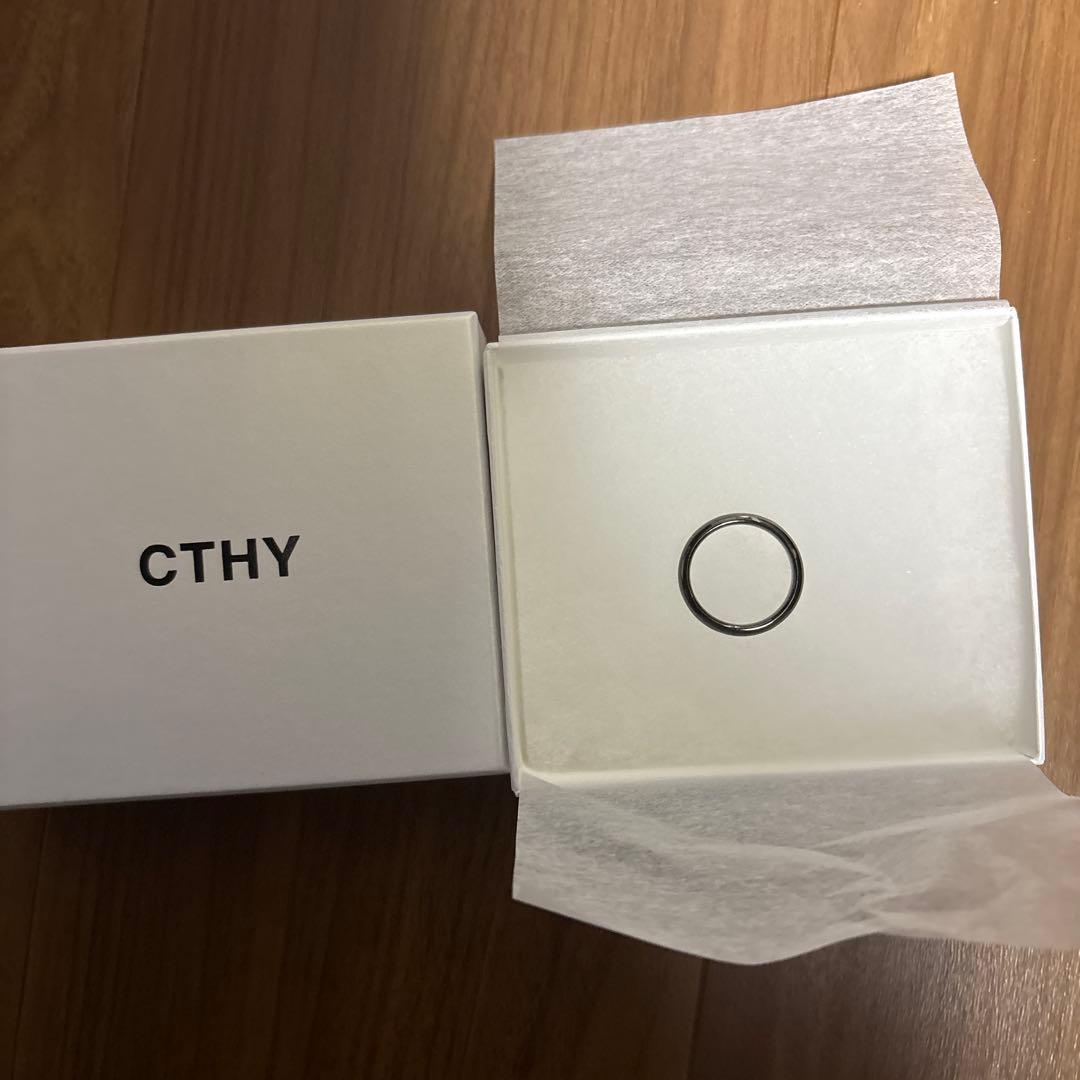 CTHY ELLIPSE RING Silver925 ブラック 19号