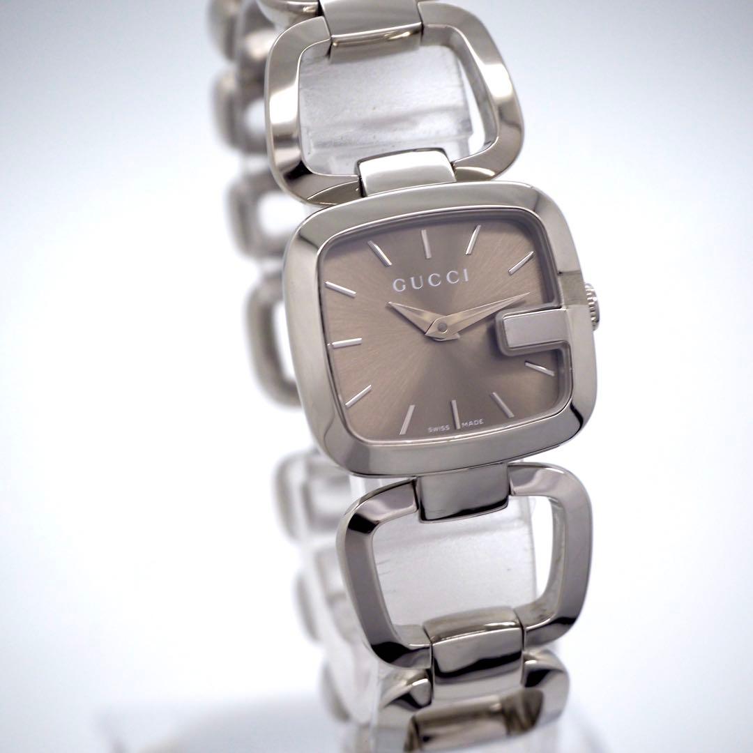 294【美品】GUCCI レディース 時計 125.5 Gコレクション スクエア