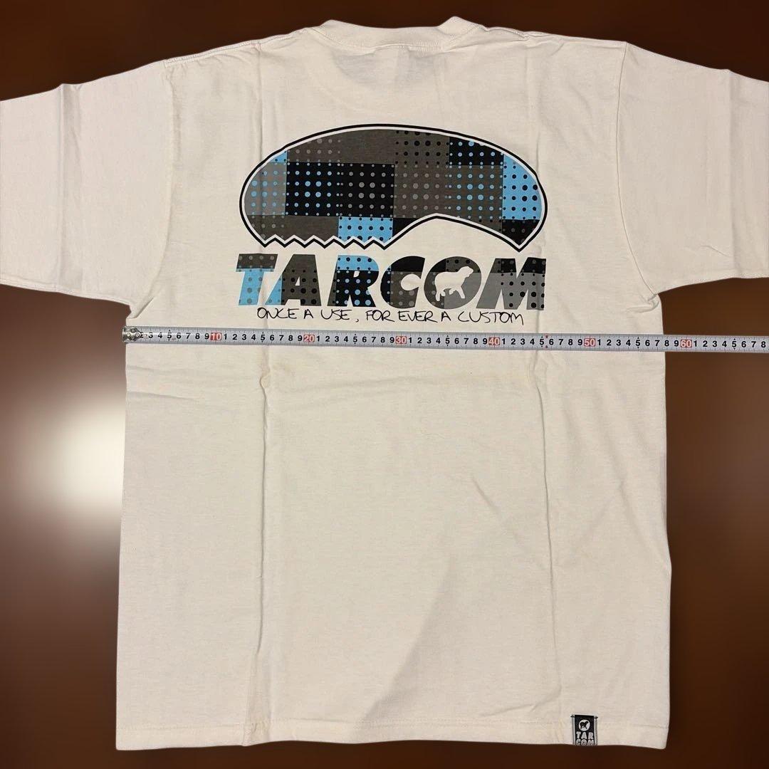 TARCOM ホワイト Tシャツ バックプリント 新品同様、試着のみ Lサイズ