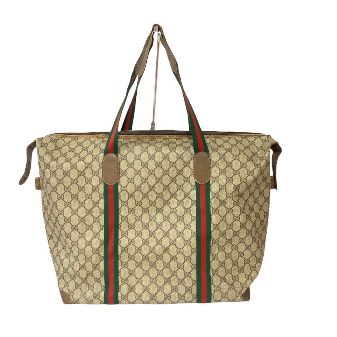 GUCCI グッチ トートバッグ シェリーライン GG柄 PVC 大容量