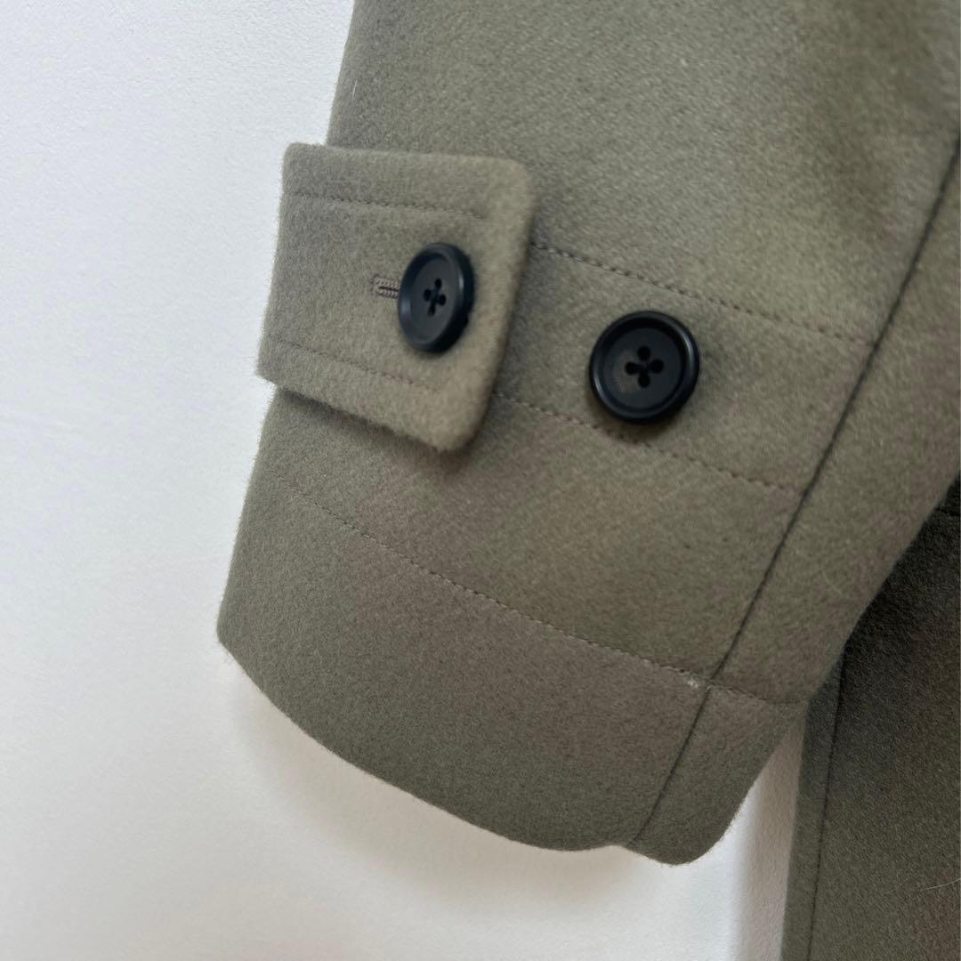 新品✨形綺麗　メルトン オーバー ダッフルコート　セージグリーン
