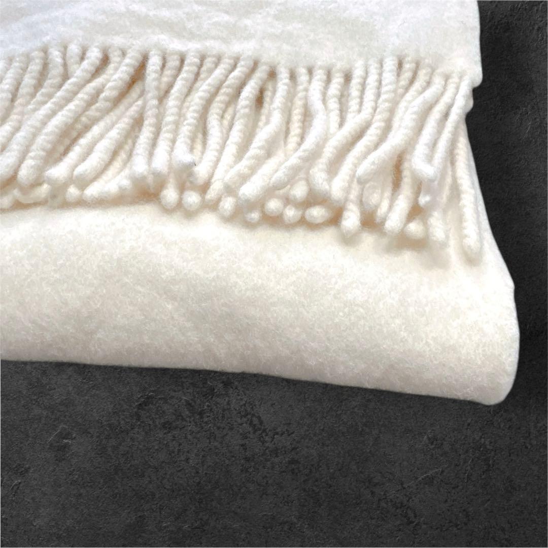 美品 アソースメレ EXファインラムスポンディッシュウールストール マフラー