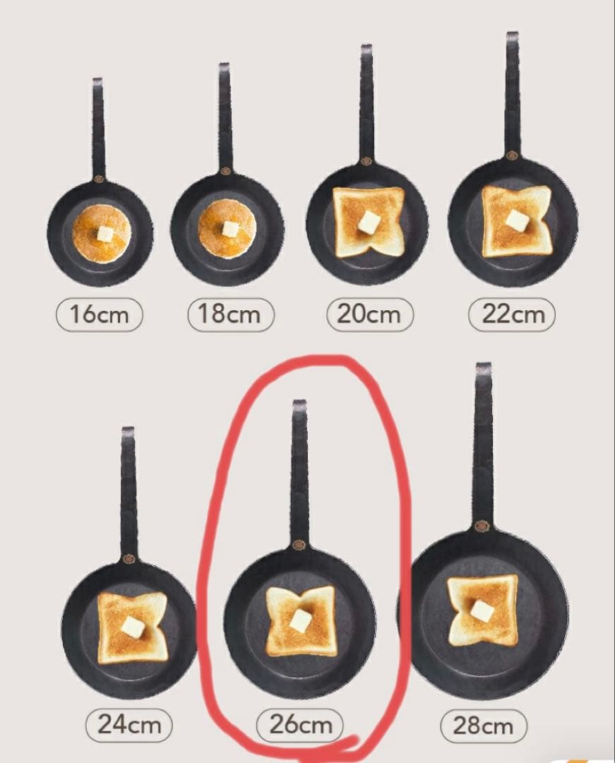 【美品】turk クラシック　フライパン　26㌢　ターク　袋付き