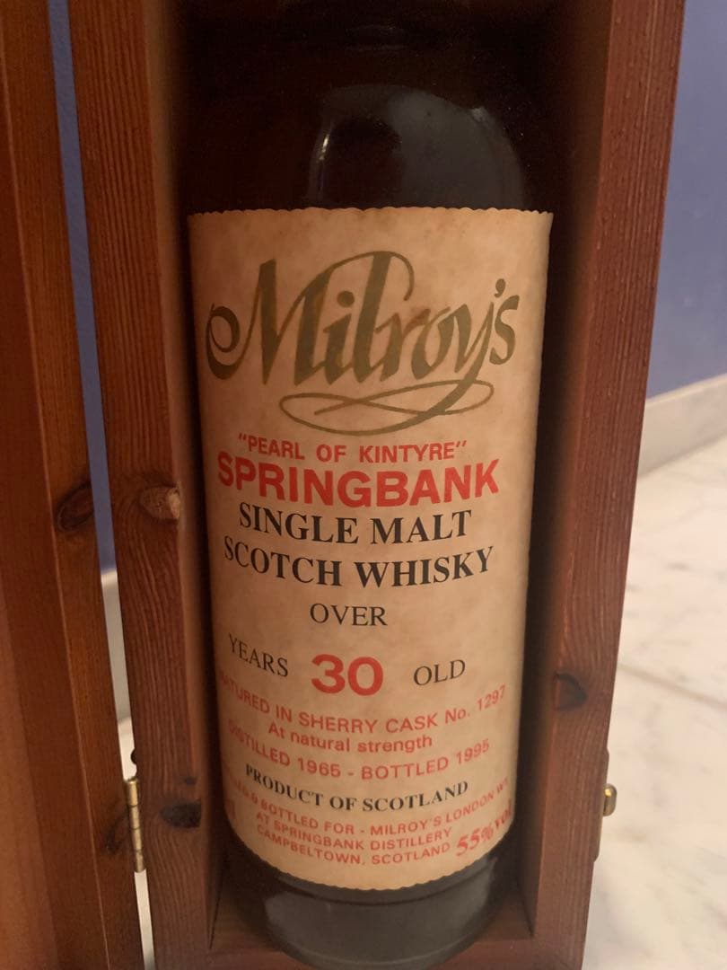 MSスプリングバンク1965ボトル 30年