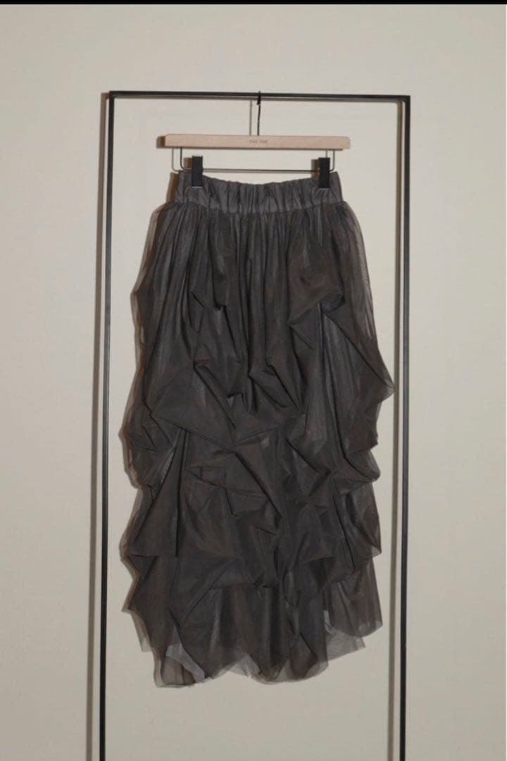 【正規品】THE TOE Iris tulle skirt グレー S