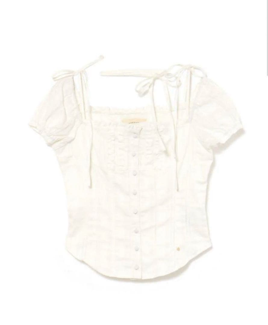 トップス andmary Kitty frill blouse