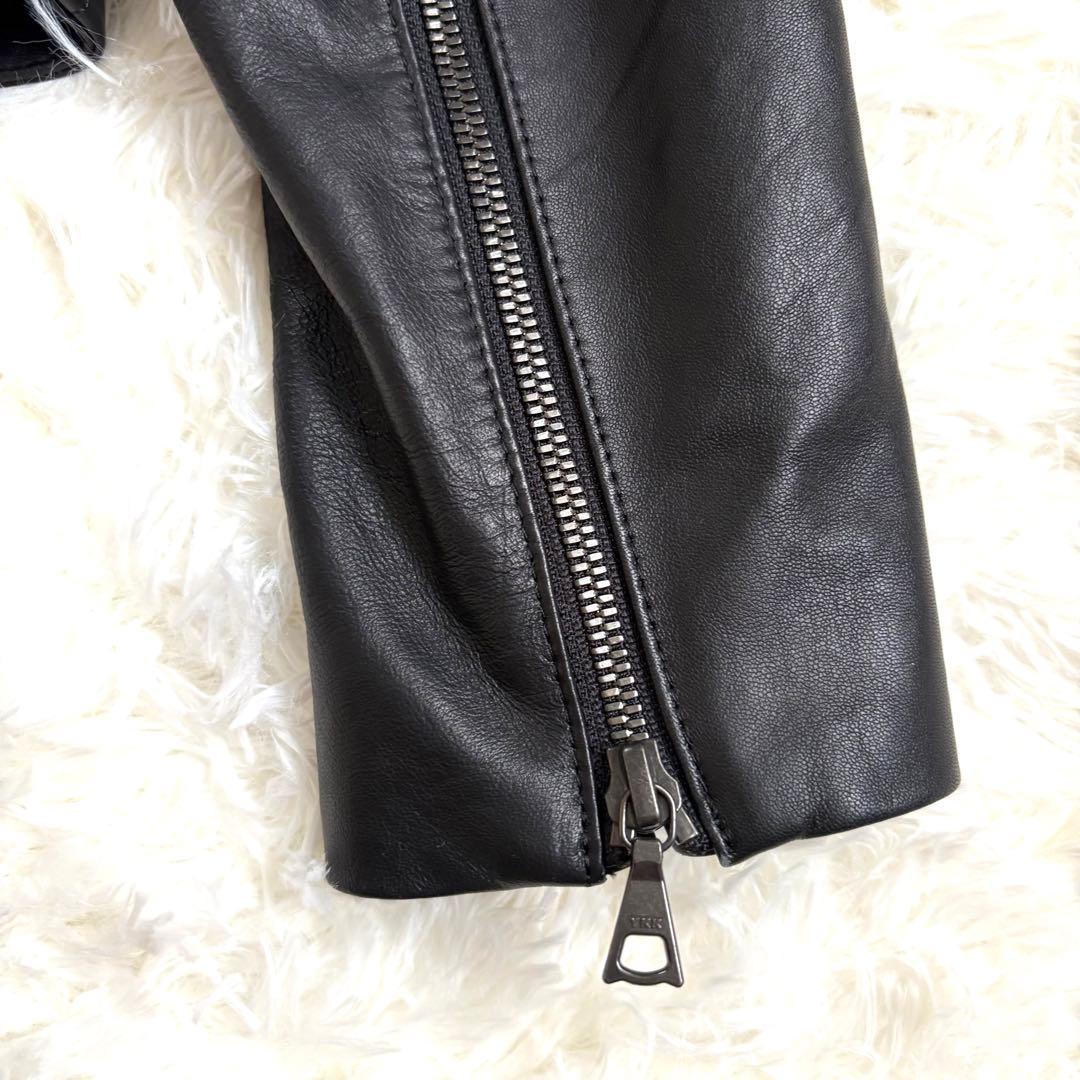 ♦︎未着用品♦︎セオリー　ライダースジャケット　ダブル　羊革　M(表記サイズS）