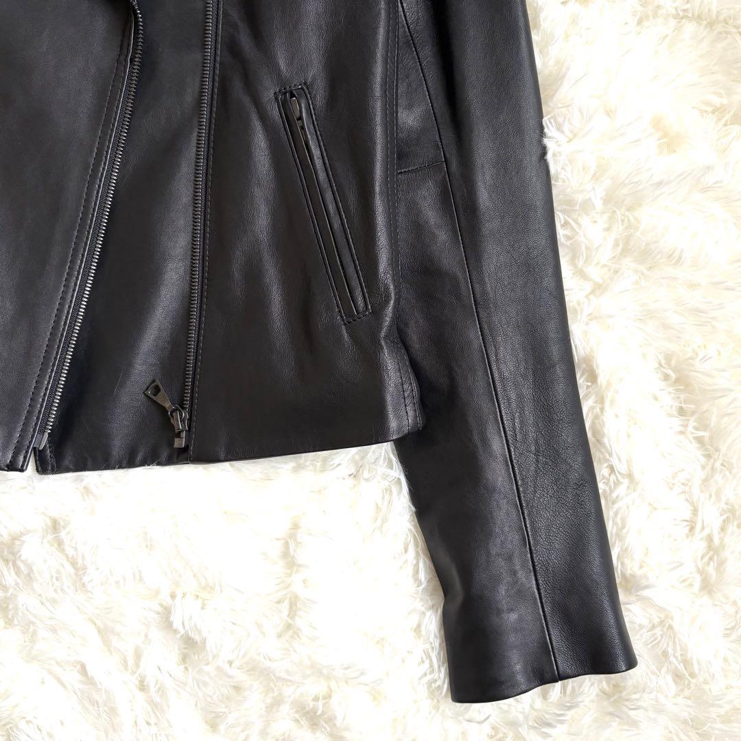 ♦︎未着用品♦︎セオリー　ライダースジャケット　ダブル　羊革　M(表記サイズS）