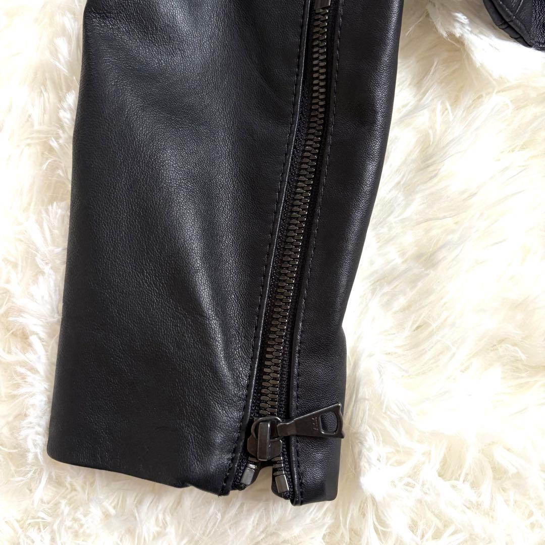 ♦︎未着用品♦︎セオリー　ライダースジャケット　ダブル　羊革　M(表記サイズS）