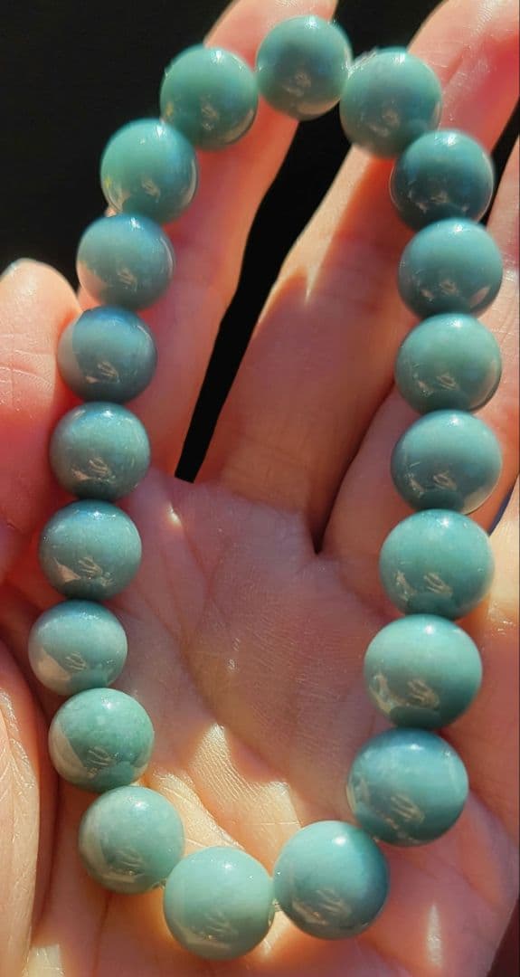 ☆！極上！レア！☆糸魚川潤艶美麗翡翠☆ろうかん質翡翠☆ブレスレット