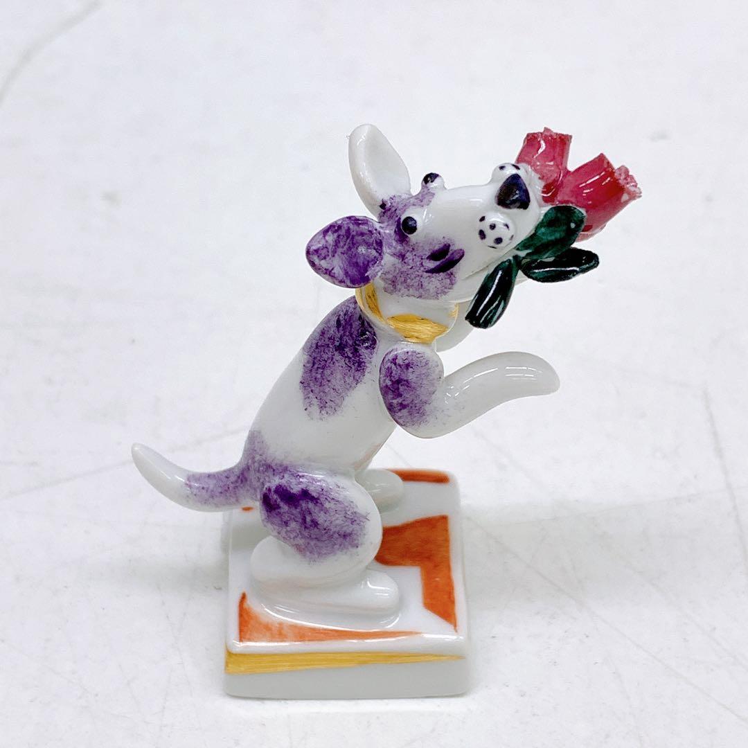 6AAM6 極美品 Meissen マイセン 干支シリーズ 犬 戌 イヌ