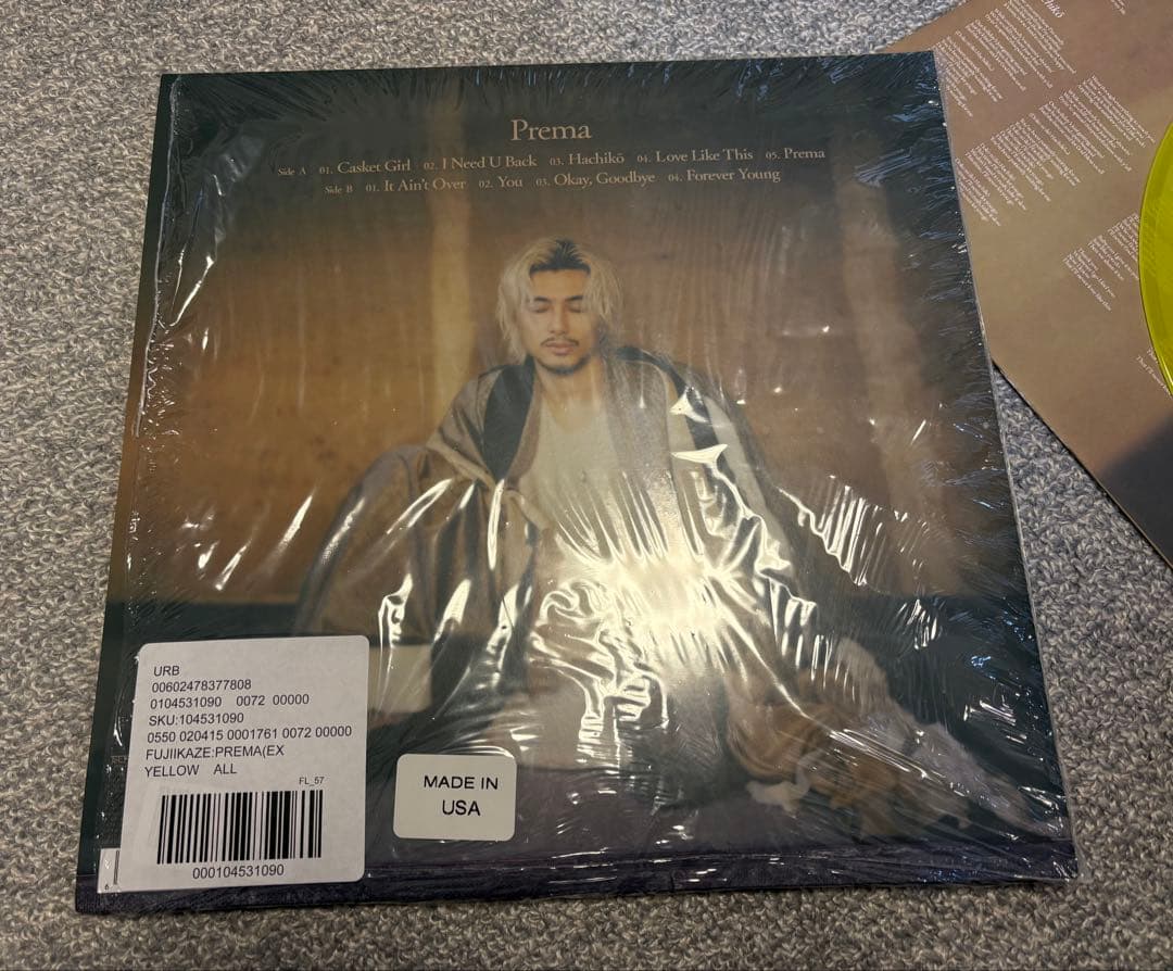 【新品】藤井風レコードPrema UO Exclusive LP 1000枚限定