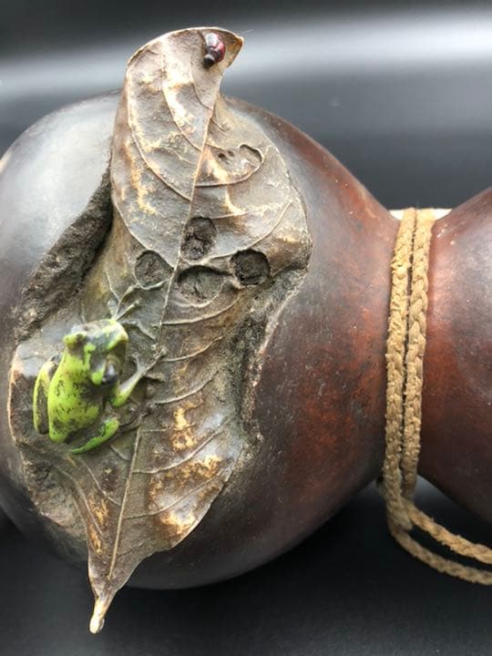 時代古瓢箪 時代提げ物 酒器 煎茶飾 置物 蓋物 工芸品 中国古玩骨董