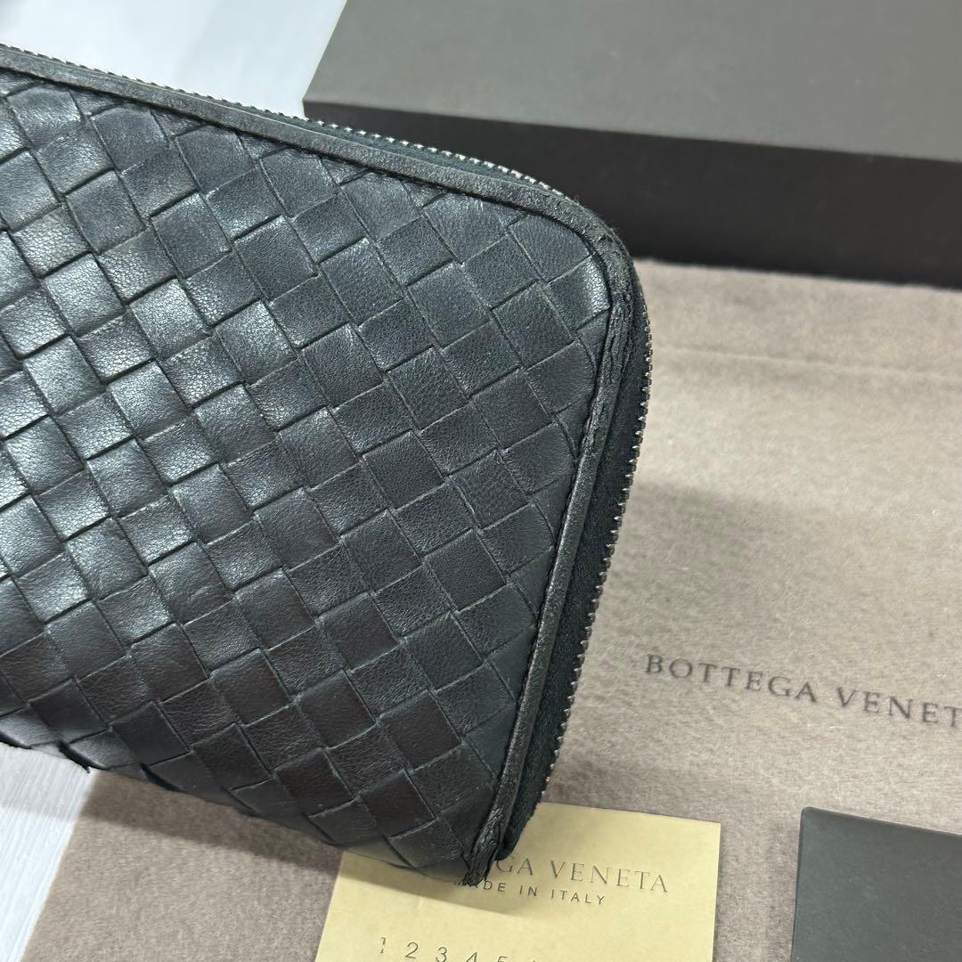 超良品‼️ ボッテガヴェネタ　財布　長財布　イントレチャート　ラウンドファスナー