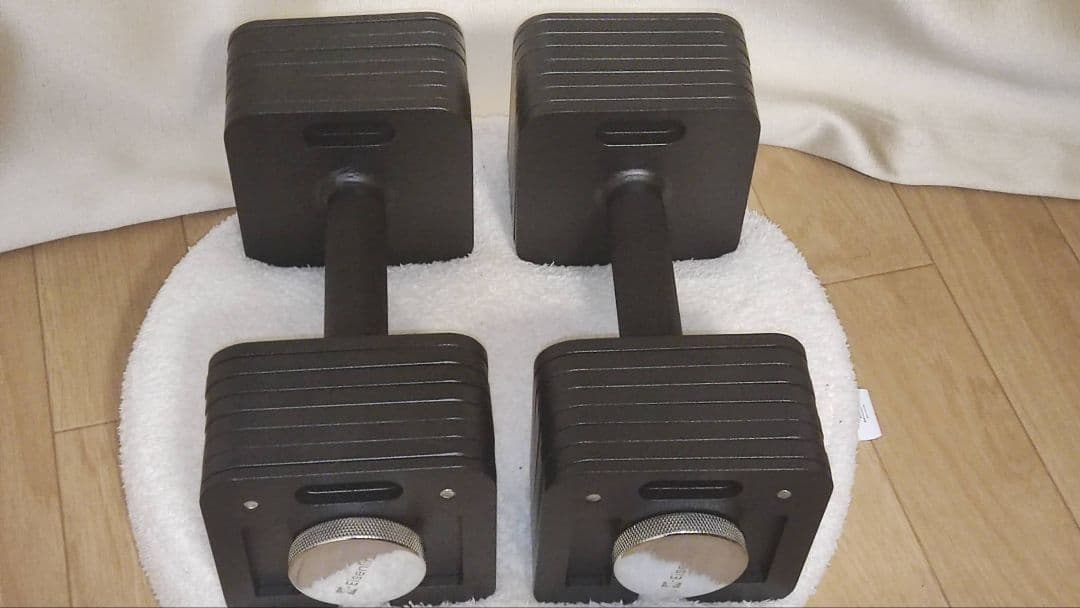 可変式ダンベル1KG刻み 15段階調整16kg×2(MINI版)セット