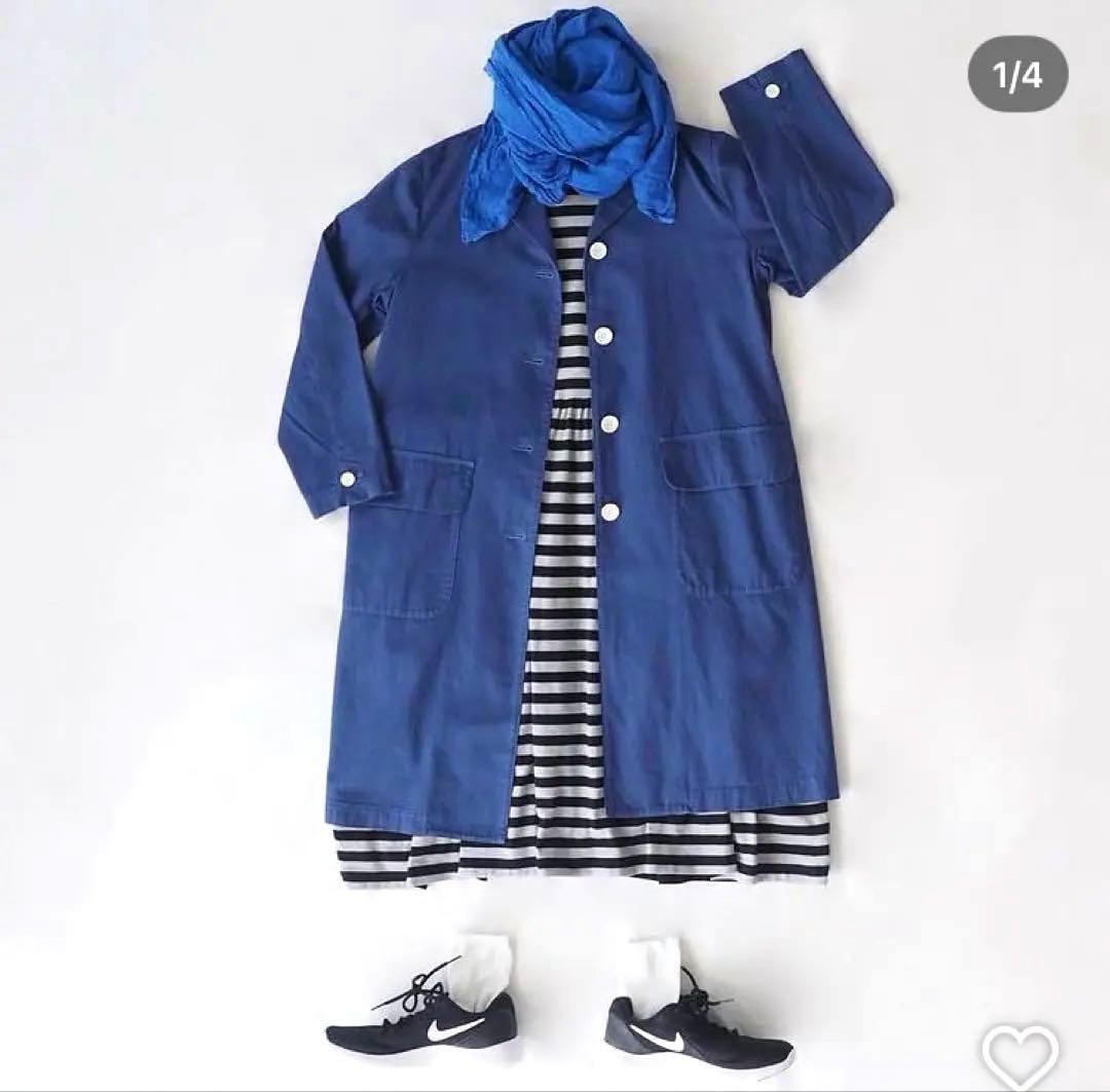 新品タグ付き✨エードット✨ワークコート　製品染め　ネイビー　紺色　大橋歩