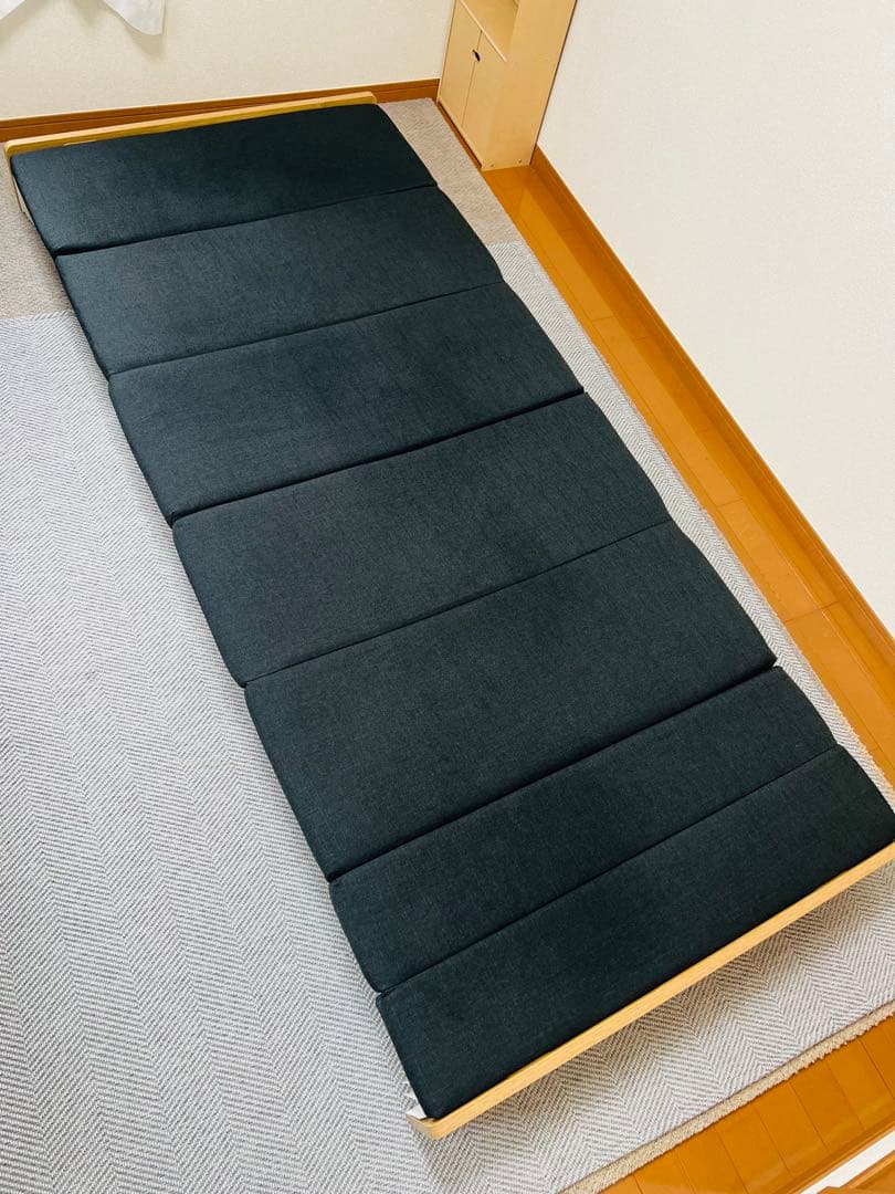 アコーディオン構造 伸縮式ぺーパー ダンボールベッド セミシングル モリリン