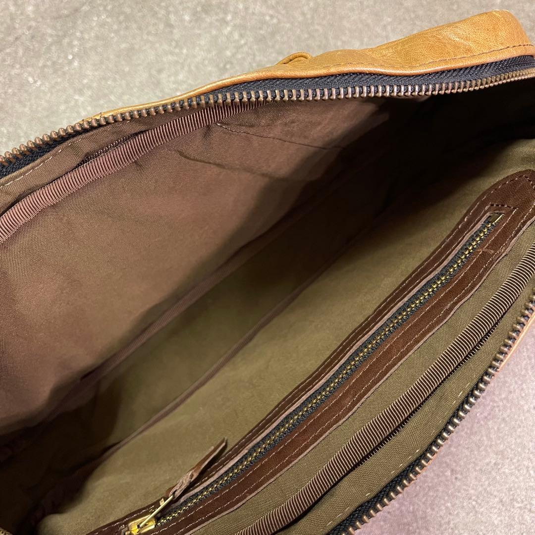 THE FLAT HEAD フラットヘッド ボディバッグ ホースハイド ブラウン