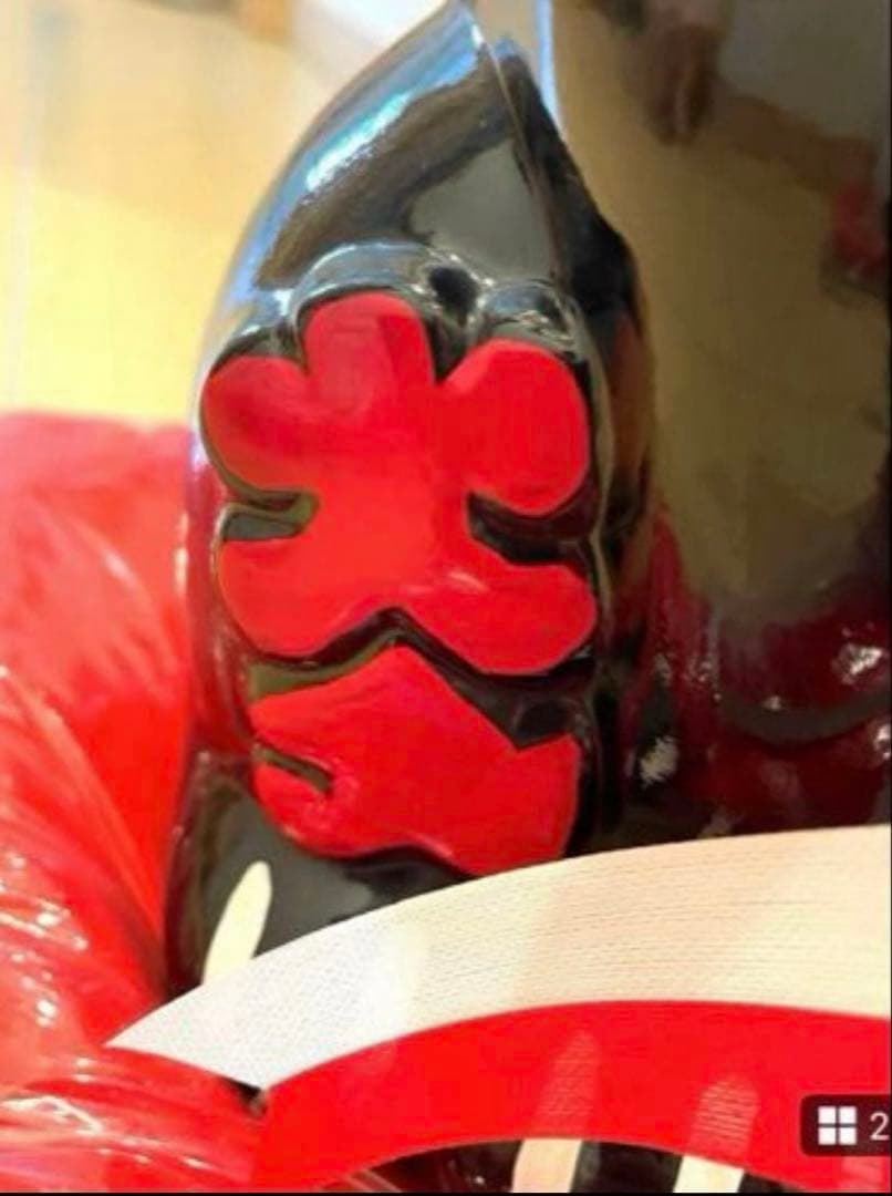 ガチレトロ　レア物 新品時物　黒猫 招き猫　清風作 最高級陶磁器　縁起物