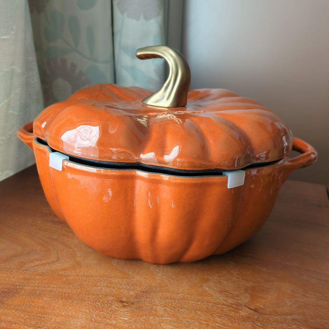 未使用 STAUB パンプキンココット シナモン 24cm