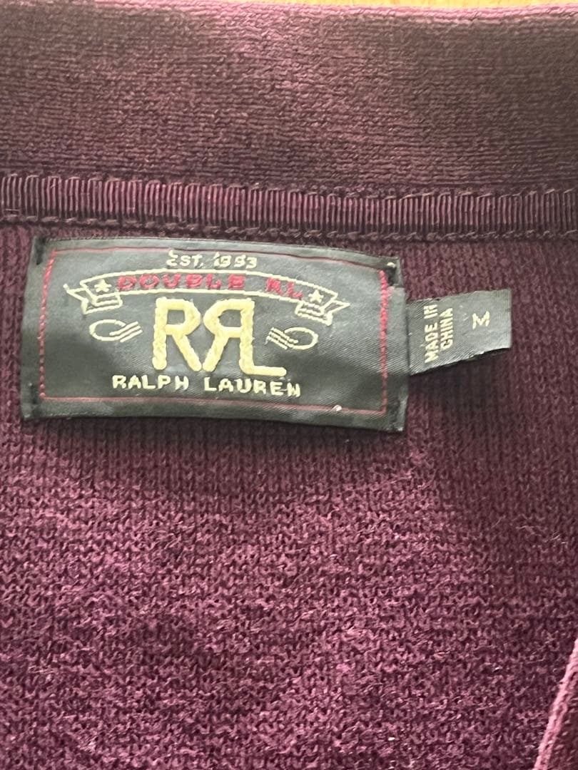 RRL ダブルアールエル スウェットカーディガン サイズM