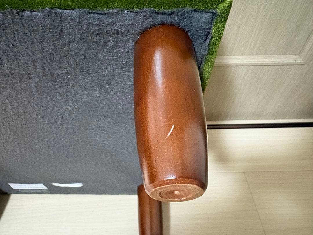 カリモク60　オットマン　モケットグリーン