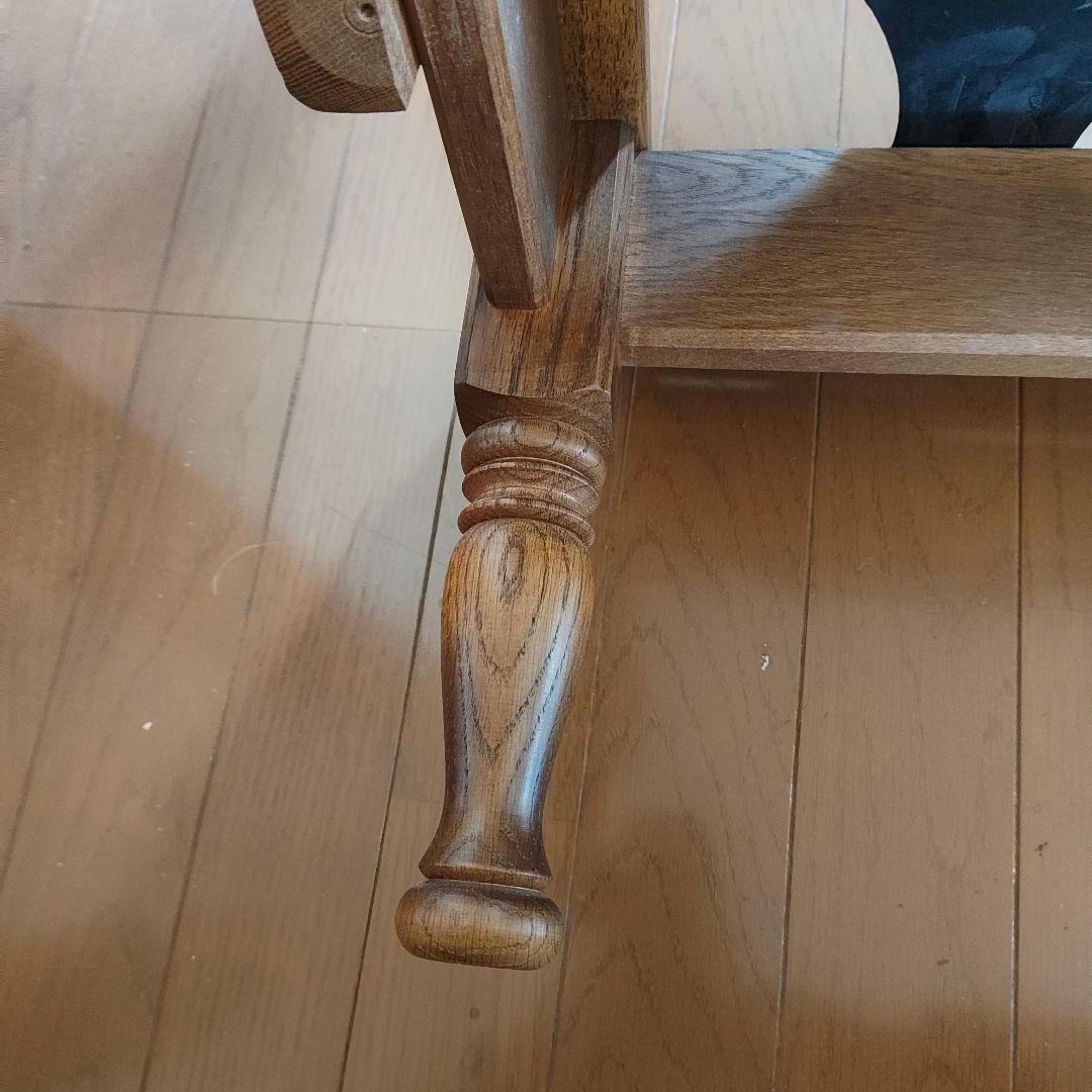 アンティーク✨飛騨産業 キツツキ 穂高 両肘アームチェア リビングチェア 6A