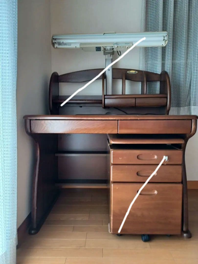 くろがね　学習机　机本体のみ　取扱い説明書あり