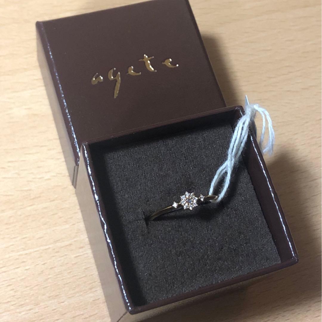 agete　アガット　K18　リング　7号　新品未使用