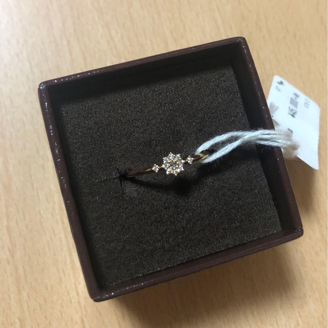 agete　アガット　K18　リング　7号　新品未使用