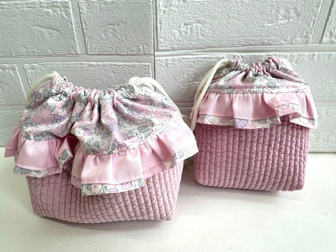 しましま　リバティ　花柄　入園　入学　オーダー　レッスンパック　体操服袋