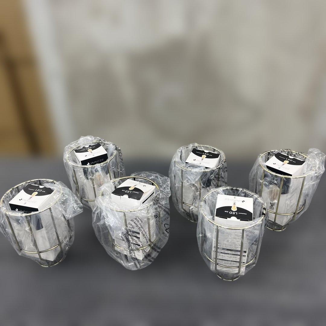 シーリングファン フィラメントLED 6灯 ゴールド JE-CF048 GD